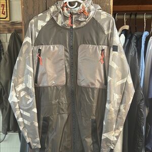 Under Armour Gray Windbreaker Lightweight Athletic Jacket